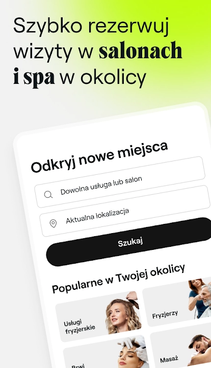 Fresha dla klientów screenshot