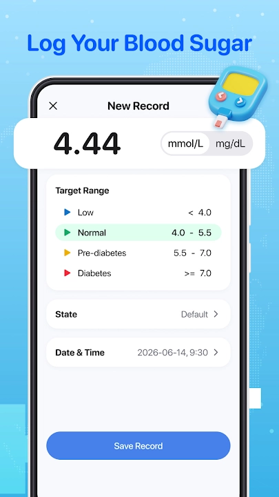 GlucoNote screenshot