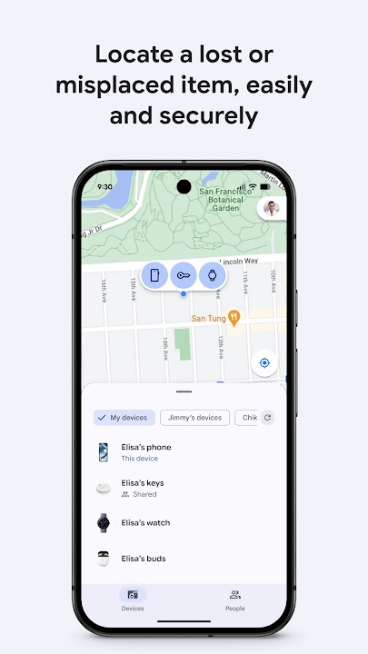 Centrum lokalizacji Google screenshot