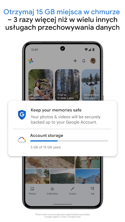 Zdjęcia Google screenshot