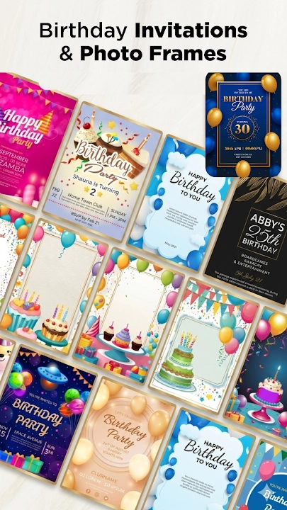 Birthday Invitation Card Maker screenshot