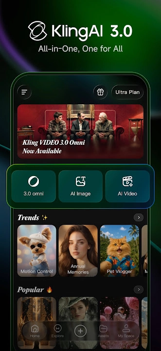Kling AI screenshot