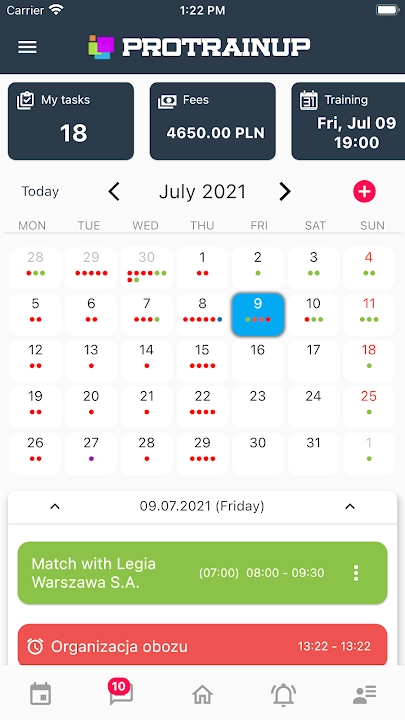 ProTrainUp screenshot