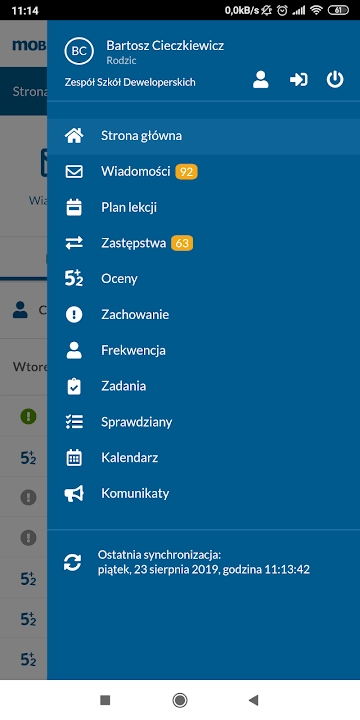 mobiDziennik screenshot