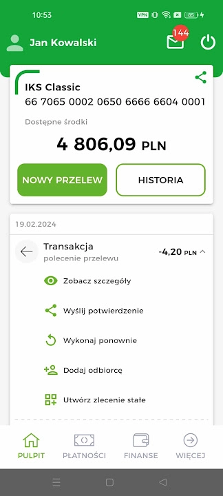Kasa Stefczyka Online screenshot